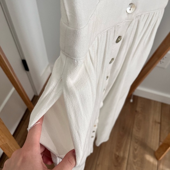 Petal & Pup White Button-Front Maxi Dress - Picture 5 of 7